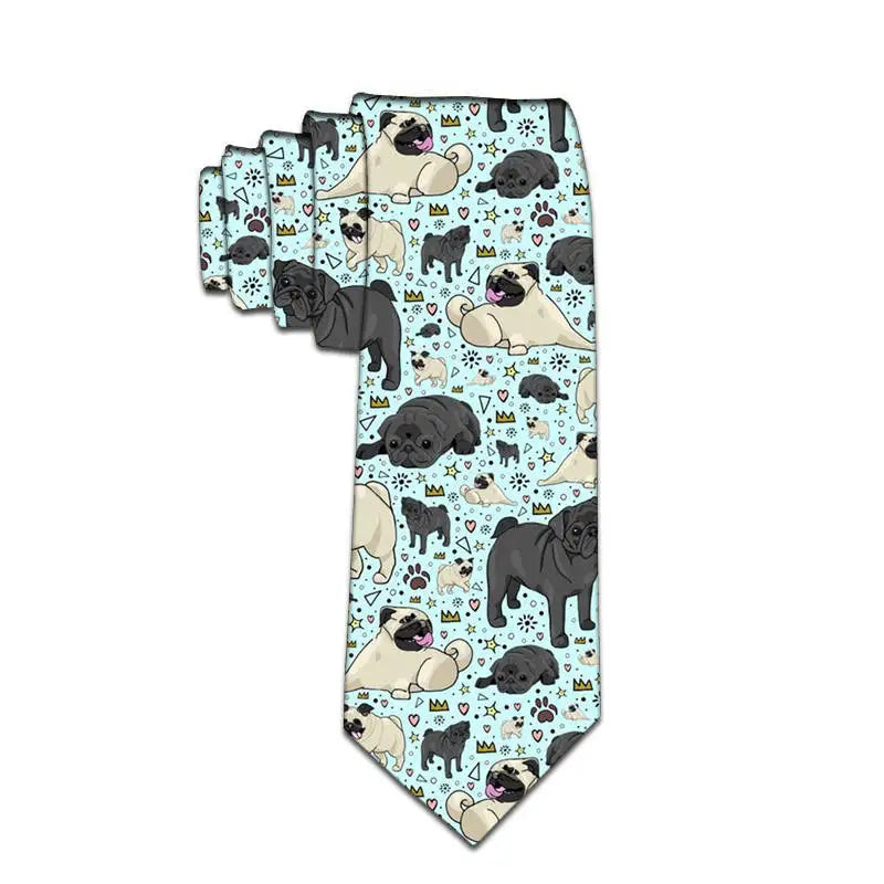 Fashion Animal Print Male Necktie Cartoon Duck Slim Polyester Tie Qme style4