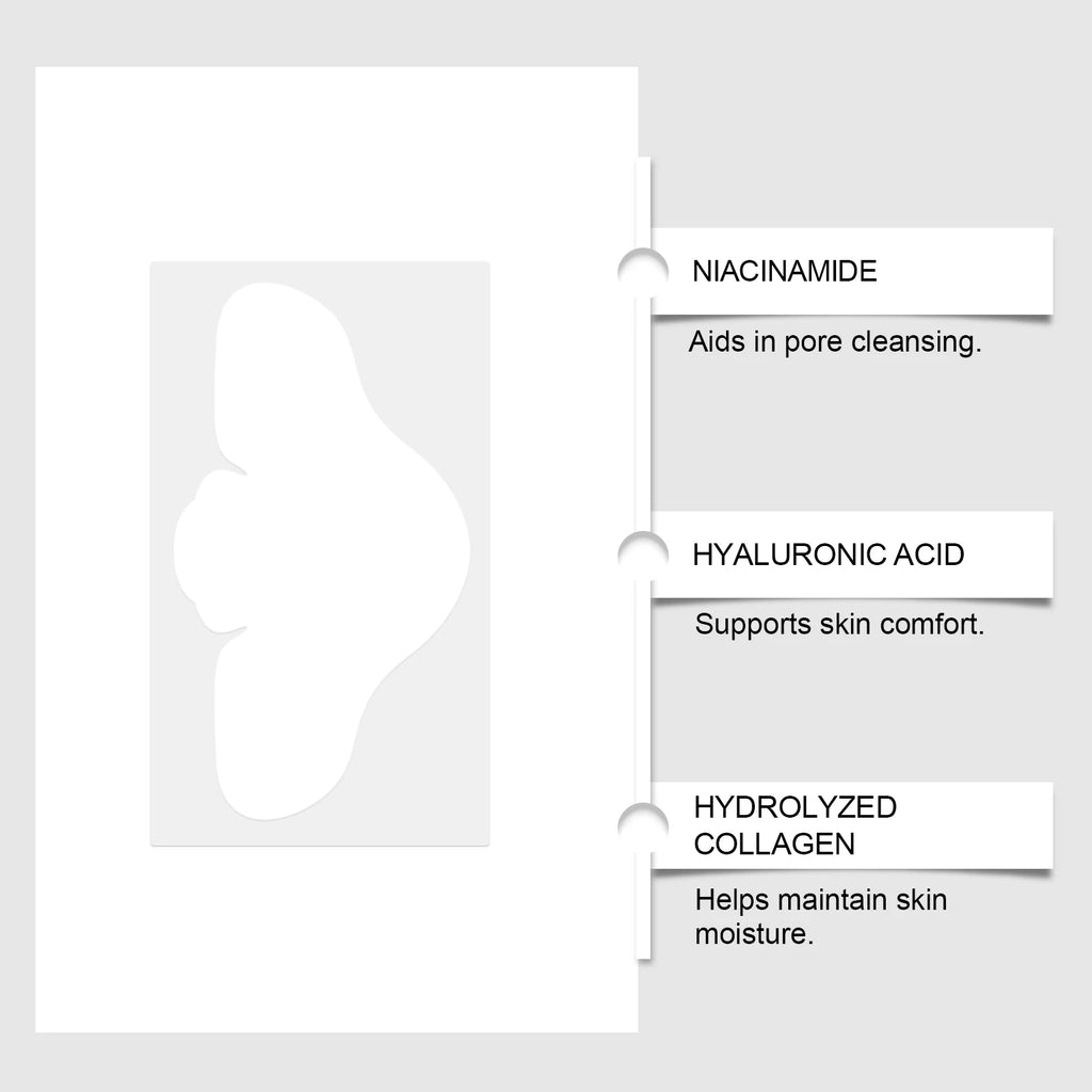 Pore-Cleaning Nose Strips Pore Cleaning Blackhead Remover Smooth Skin Remove Black & White Heads Oil-Control Shrink Pores Qme