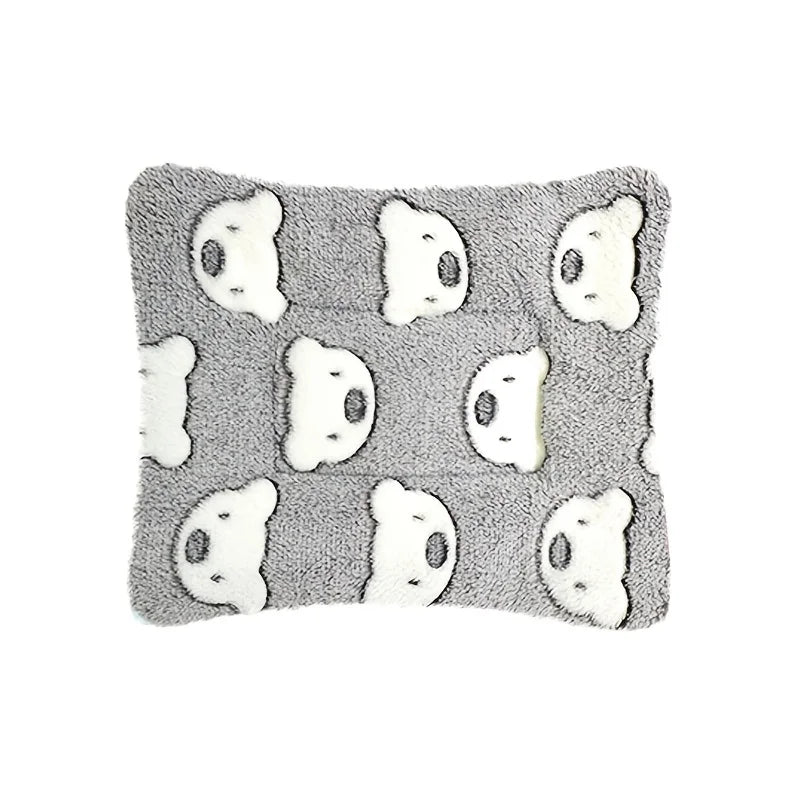Rabbit guinea pig bed soft rabbit pad warm pad, small animal winter bed sleeping pad, suitable for indoor pet pads Qme GRAY