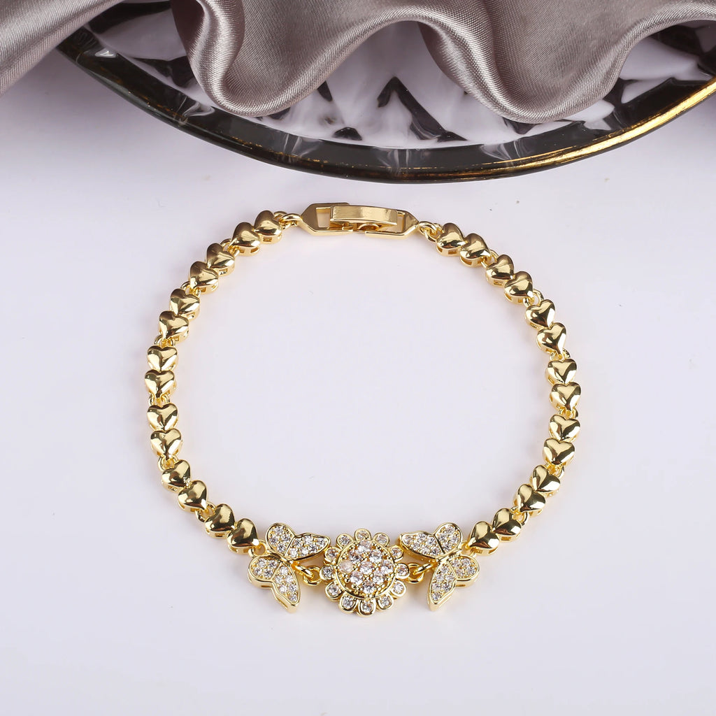 10 Style Classic Shiny CZ Heart Shaped Butterfly Star Geometric Bracelet Delicate For Women Party Wedding Jewelry Gift Wholesale Qme 3