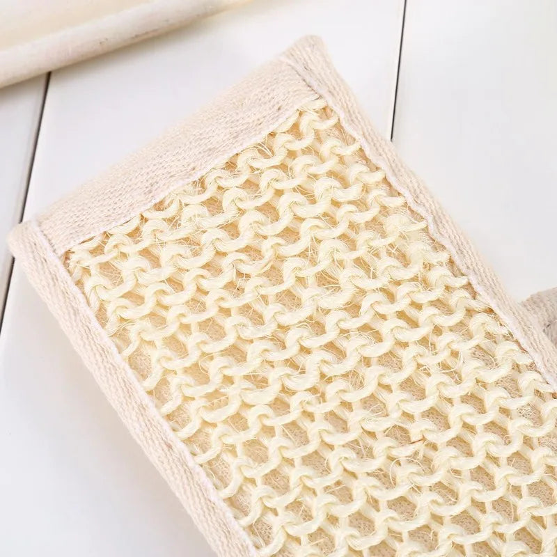 Exfoliating Back Strap Baths Shower Body Scrubber Brush Personal Qme