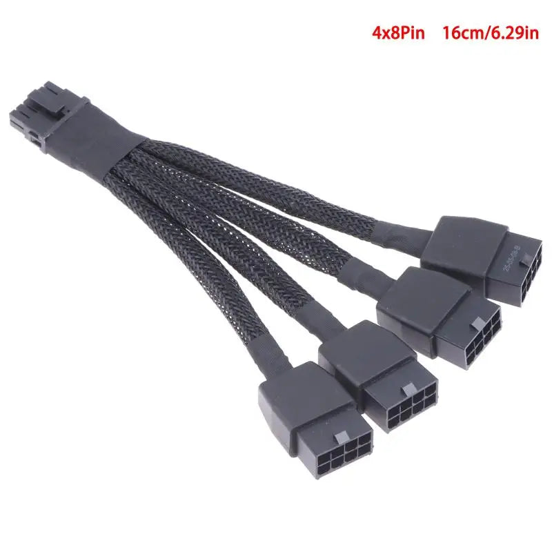 Heavy Duty GPU Power Cable 8Pin 16Pin RTX4070 RTX4070Ti Long Lasting Qme A3