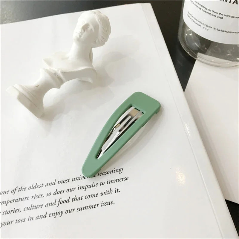 2Pcs/Set Cute Candy Colors Dripping Hairpins BB Clip Girls Children Hair Pin Barrette Accessories Women Kids Hairgrip Headdress Qme S19Green 2Pcs