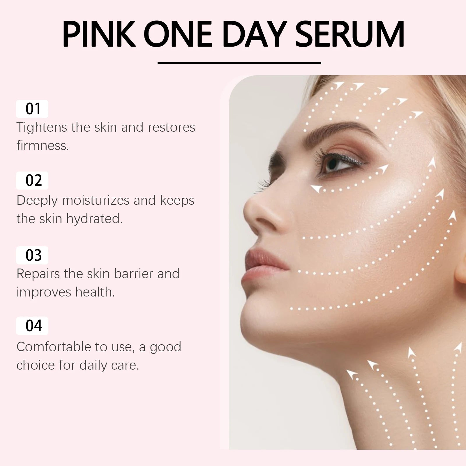 Firming Hydrating Ampoule Firming Smoothing Facial Skin Oil Control & Pore Refining Skin Rejuvenation Essence for All Skin Types Qme