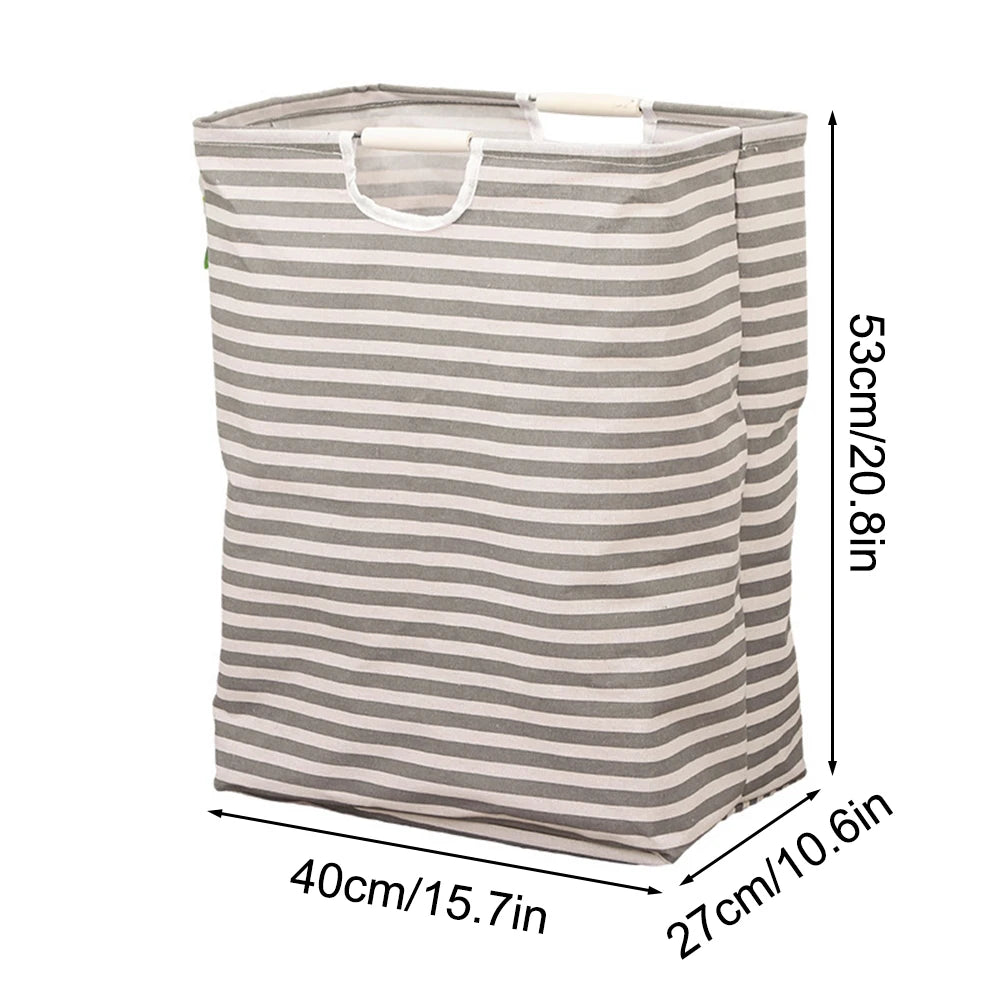 Large Capacity Laundry Storage Dirty Clothes Storage Basket with Handle Hamper Collapsible Laundry Basket Bathroom Accessories Qme