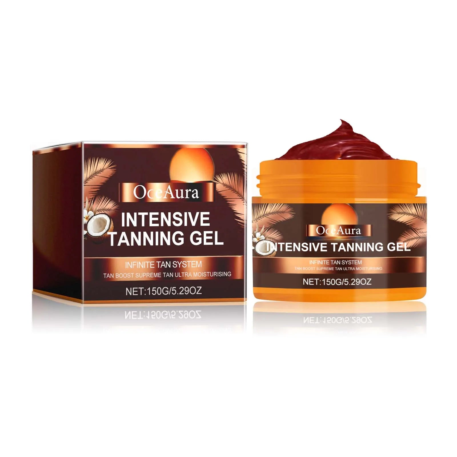 Carroten Tanning Gel Accelerate dark skin Enhance melanin Tan accelerator Cream Long lasting hydrating Sunless Tanning Products Qme 150g Boxed