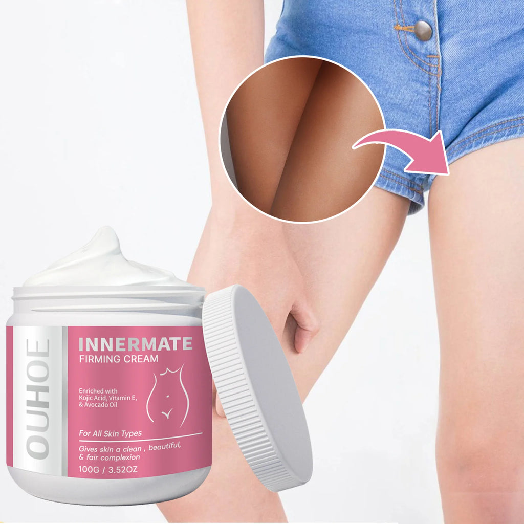 Body Whitening Cream Dark Spot Corrector for Underarms Knees Inner Thighs Brightening Moisturizing Intimate Area Lighten Lotion Qme