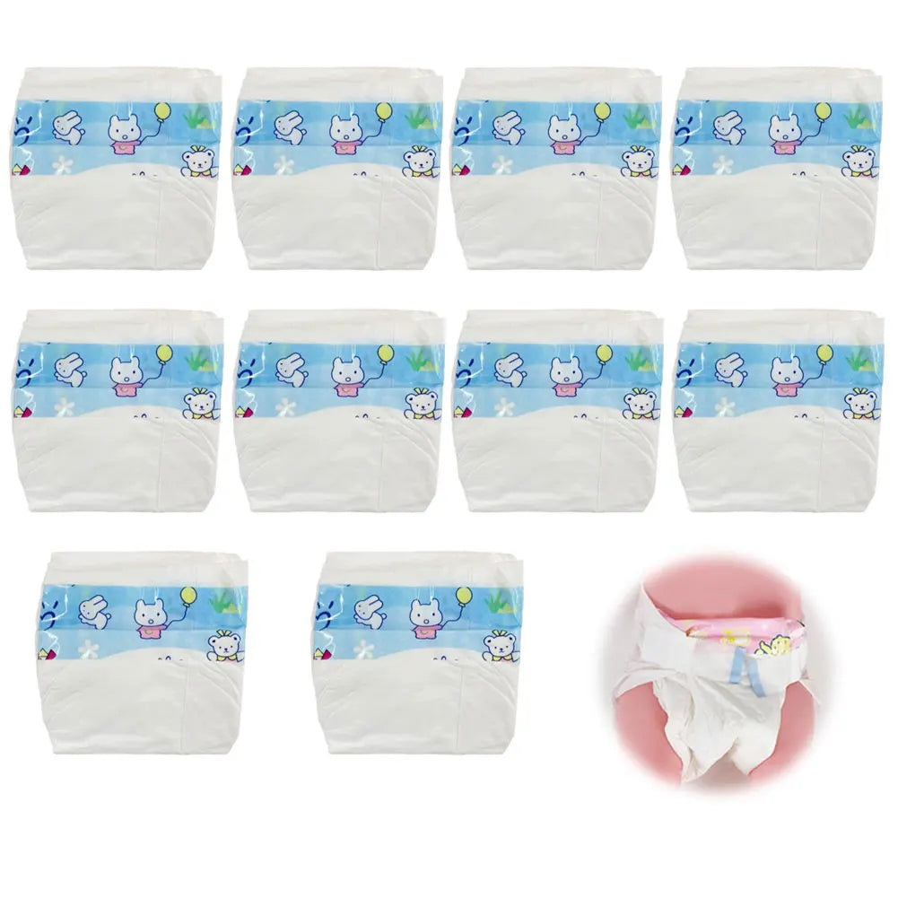 Baby Doll Diapers 10 Reborn Dolls Refill Reusable Aby Accessories Qme 10PCS blue