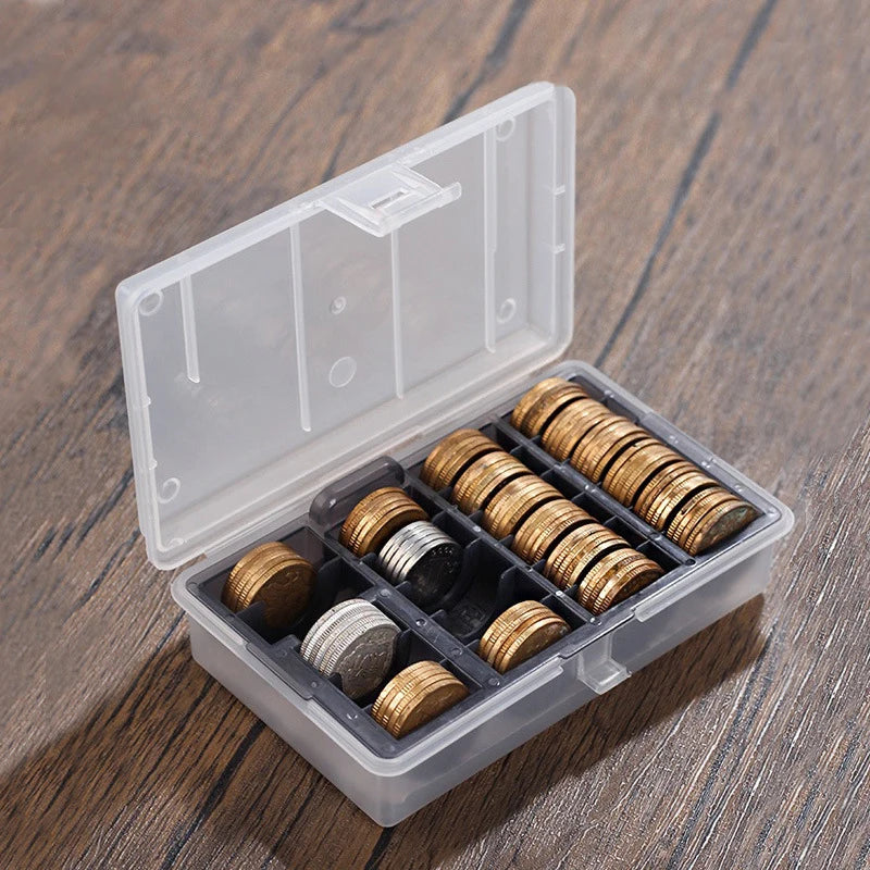 Clear Round Coin Cases Storage Capsules Display Protection Organizer Qme