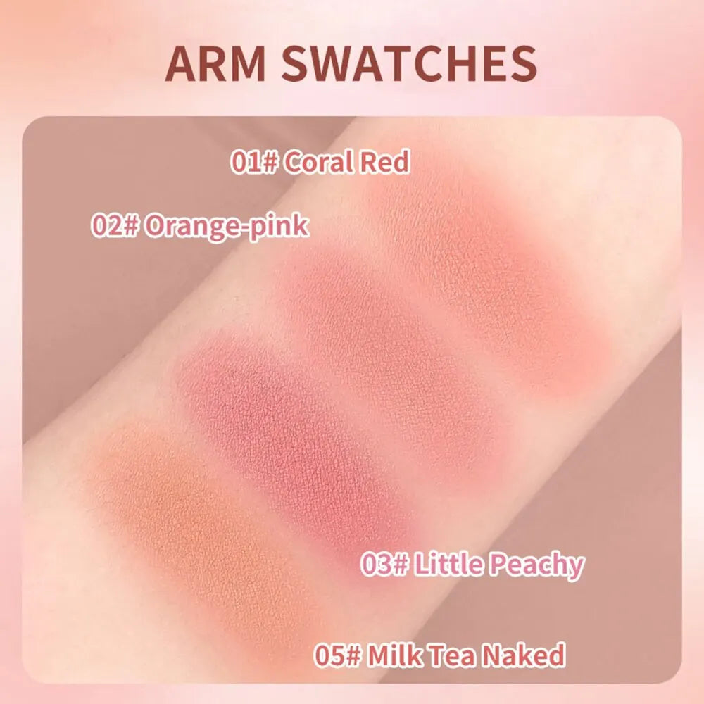 FOMIX Loose Powder Air Cushion Blush Long Last Pigment Soft Misty Qme
