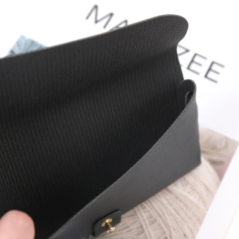 Soft Pu Leather Thick Glasses Bag Fashion Protective Case Women Men Qme