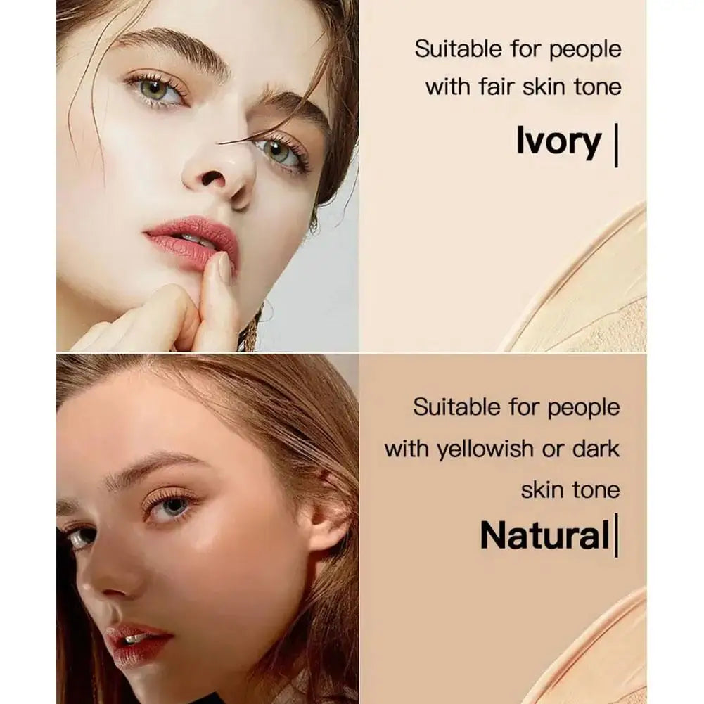 Butterfly Cushion BB Cream,Moisturizing Concealer Makeup Base BB Liquid Foundation,Butterfly Air Cushion Powder Puff CC Cream Qme