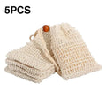 5Pcs Natural Cotton Linen Foaming Soap Bag Saver Net Mesh Massage Exfoliator Pouch Bathing Bubble Maker Body Cleaning Tool Qme 5pcs China