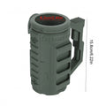 Non-Slip Handle Drink Holder for Soda Beer Water Bottle Dual Tactical Loading Can Rack for Sports Events Parties & Outdoor Use Qme for 16OZ Slim Can B