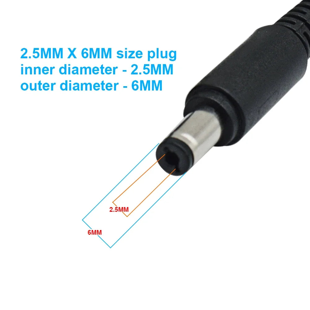 New DC12V Power Extension Cable Male To Female2.5*6mm Connector For CCTV Security Camera Security Black 5M 10m 15m Power cable Qme 5m