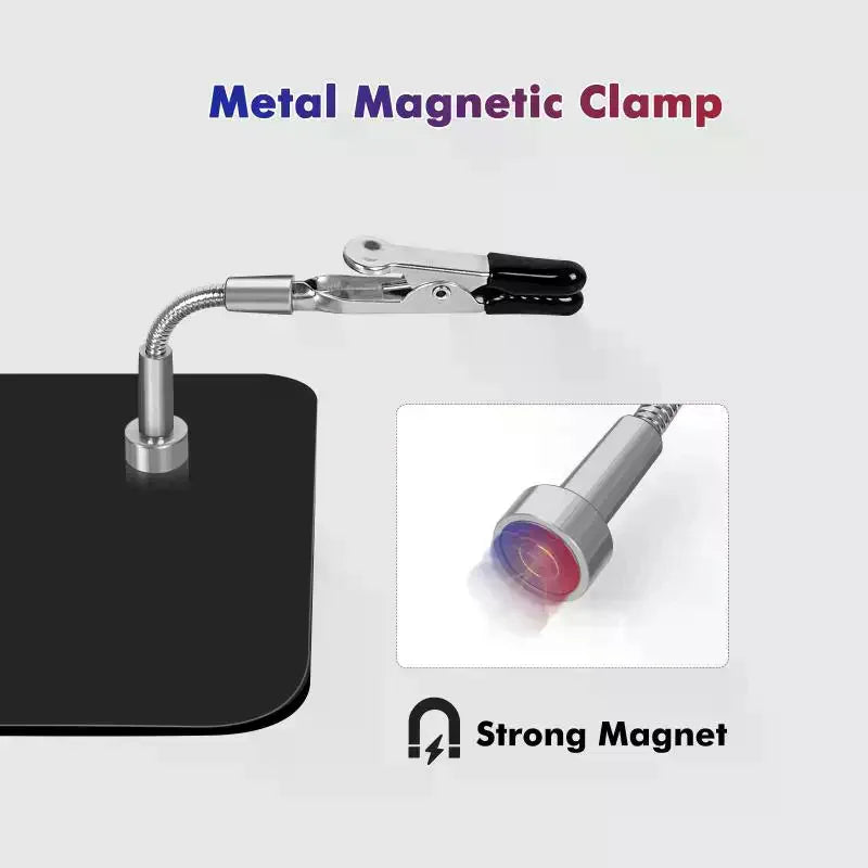 Soldering Helping Hands Magnetic Universal Flexible Arm Welding Assistant PCB Clamp Thir Hand Welding Repair Tools Qme