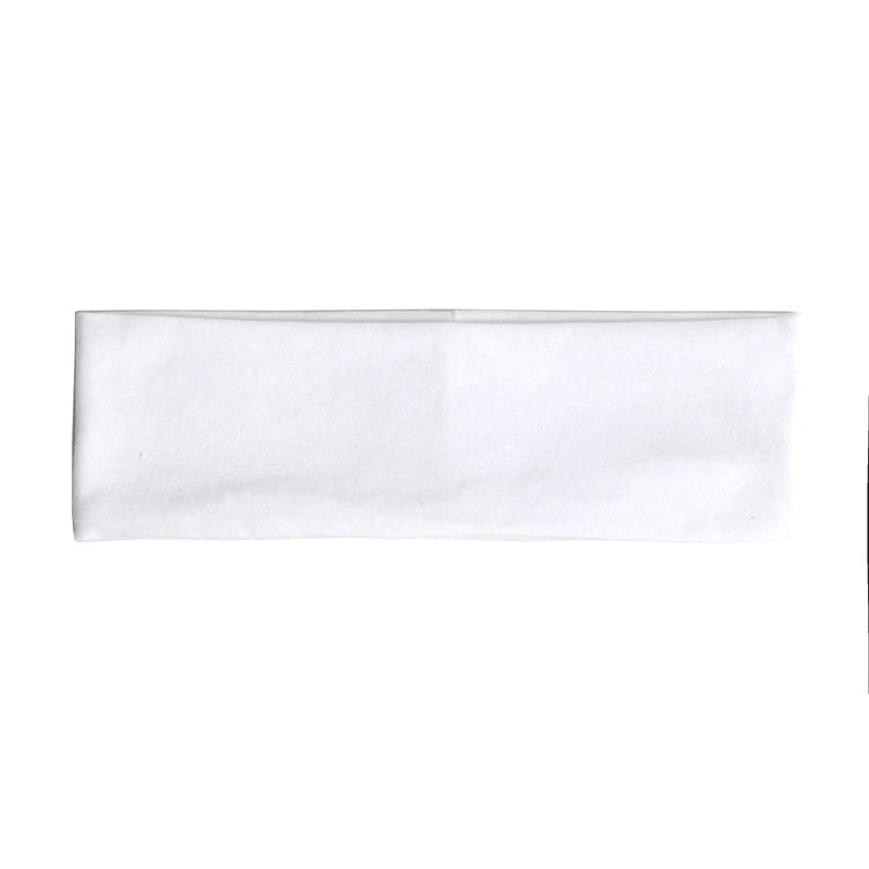 Simple Hairband Elastic Sports Headbands Headdress Quick Dry Workout Qme WHITE 36pcs