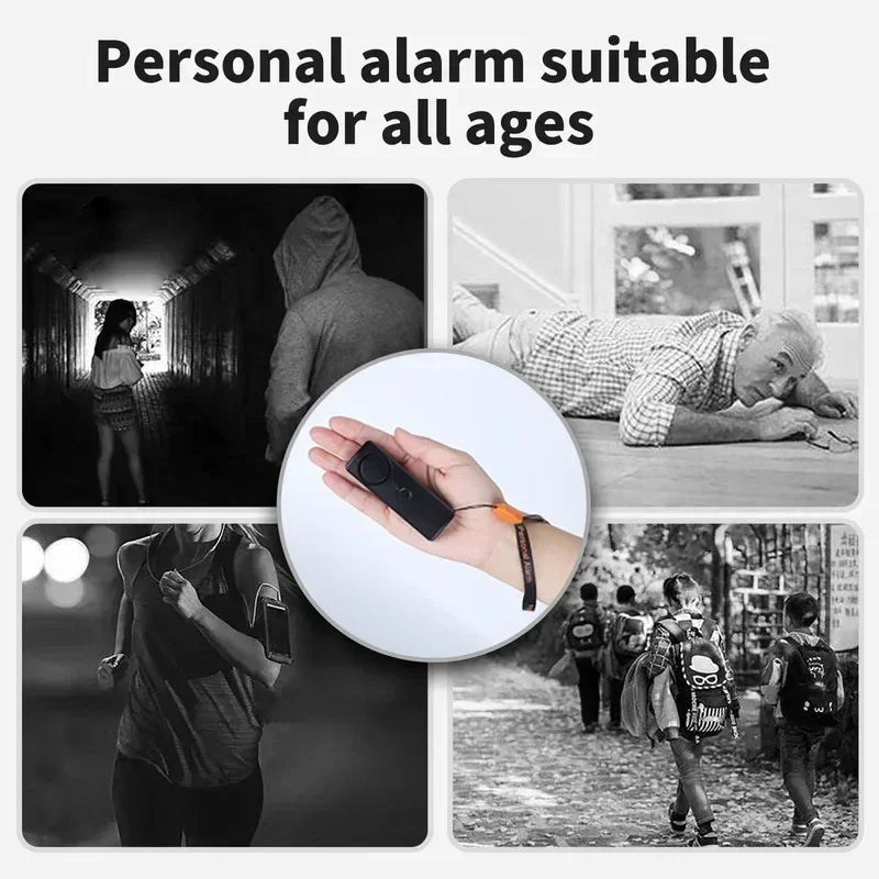 Self Defense Alarm 120dB Security Protect Alert Scream Loud Emergency Alarm Keychain Personal Safety For Women 1pcs Qme