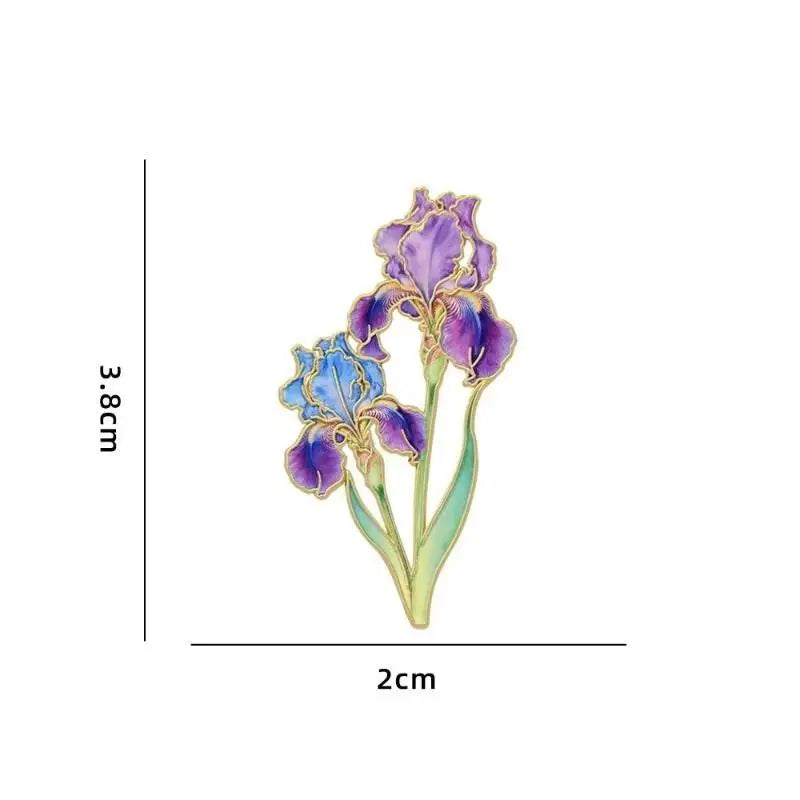 Fashion Elegant Botanical Enamel Flower Pins Assorted Plant Lapel Brooches Nature Badges For Womens Fashion Jewelry Accessories Qme A5