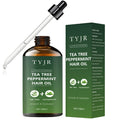 Tea tree peppermint oil for skin care, massage, shower, diffuser relaxing essential oil for face, body, nails, hair, eyelashes Qme green 100ml peppermint