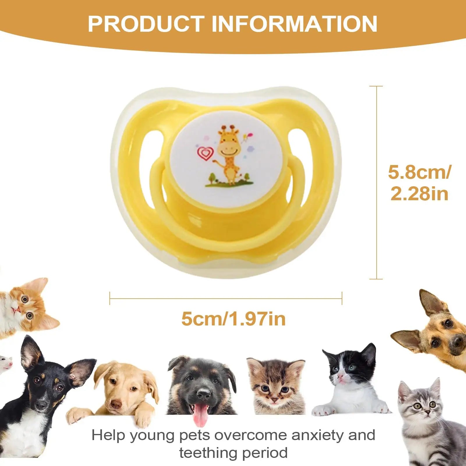 Cat Pacifiers For Kittens Pet Suckling Puppy Pacifiers 4 Pieces Butterfly-Shaped Silicone Toy With Dust Cover For Pet Animals Qme
