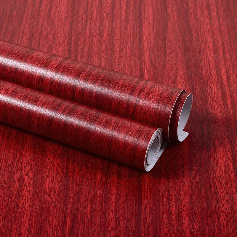 40CM X 3M Furniture Renovation Stickers Self-adhesive Wood Grain Stickers Wallpaper Cabinets Wooden Doors Tabletops Waterproof Qme YHTM 40cm x 3m