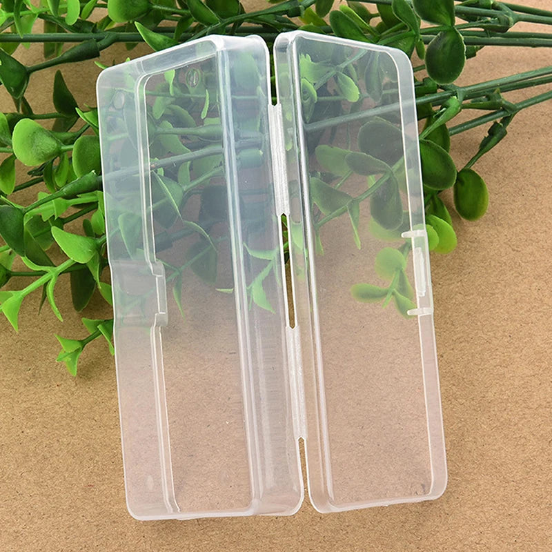 Empty Storage Box Jewelry Rectangle Case Transparent Plastic Sauce Qme