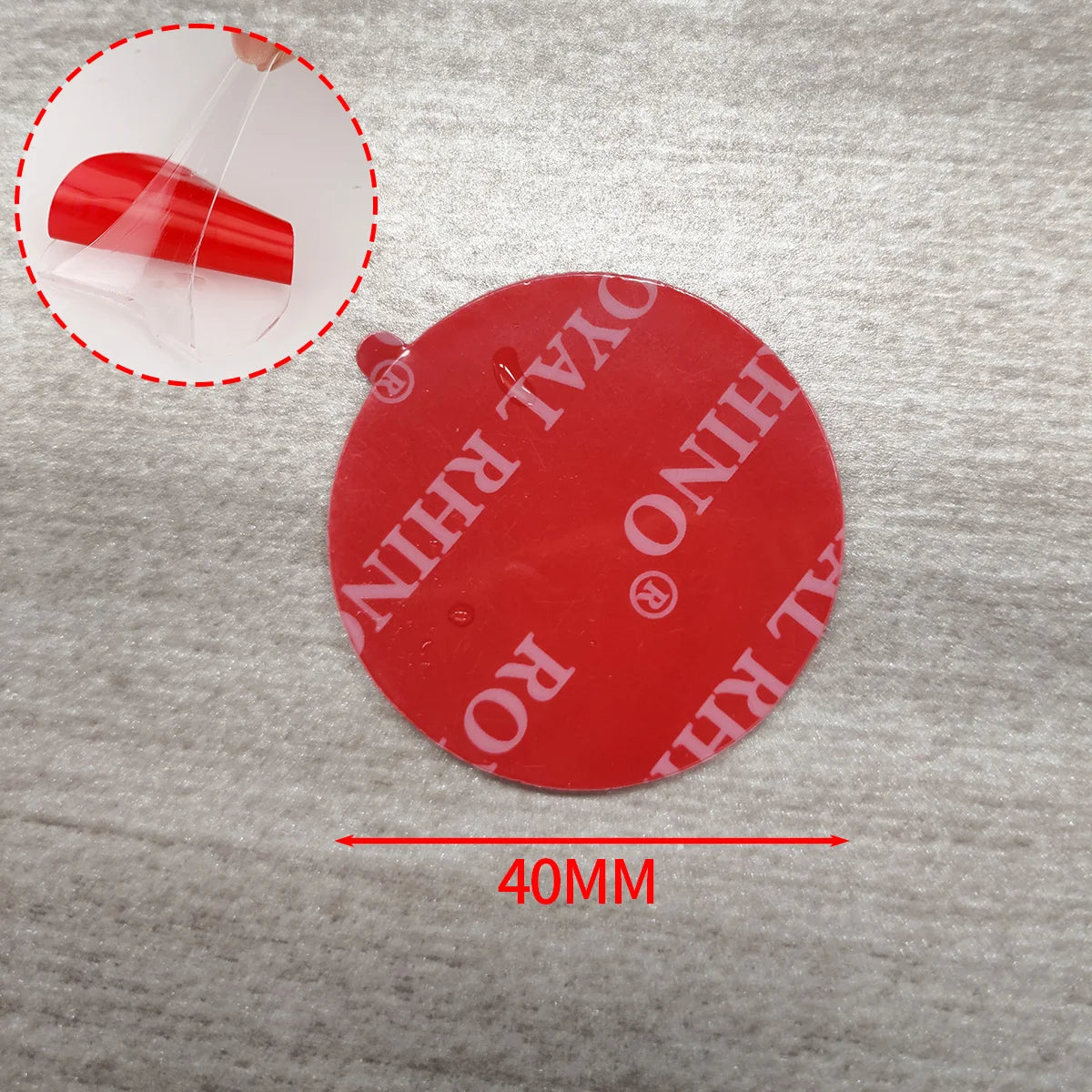 Super Strong Double Sided Tape New Waterproof No Trace Self Adhesive Acrylic Patch Sticky For Home Car Office School Qme Round-40MM Quantity-20PCS