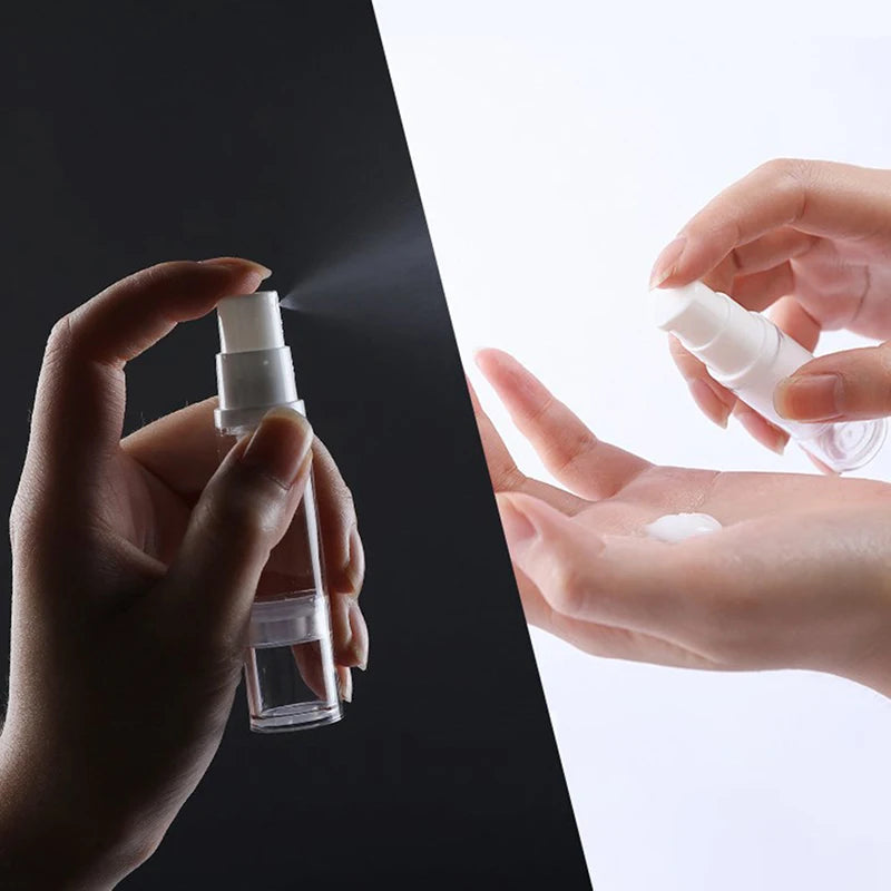 5 10 Vacuum Bottle Press Liquid Foundation Lotion Eye Cream Empty Qme