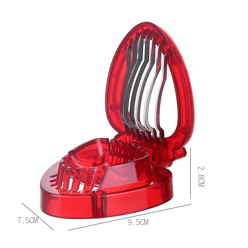 Strawberry Slicer Kiwi Cutter Egg Slicer Strawberry Huller Fruit Leaf Stem Remover Salad Cake Egg Tools Kitchen Accessories Qme