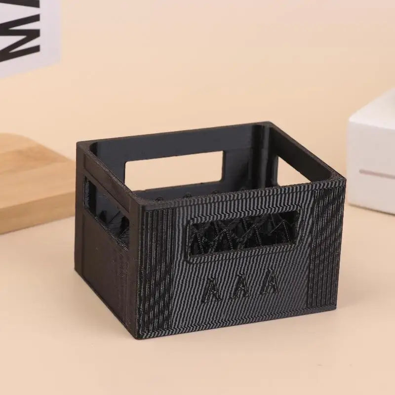 3D Printed Beer Crate Style Battery Storage Case No. 5 Aa No. 7 Aaa Battery Basket Stackable Batteries Storage Box Home Decor Qme A5