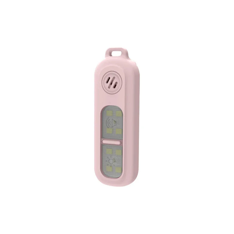 Outdoor night running three-color luminous light arm with personal alarm night riding and running anti-wolf safety warning light Qme Pink