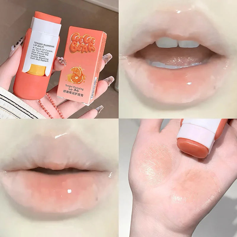 Fruity Lip Balm Grape Mango Orange Moisturizing Nourish Dryness Soft Qme Orange 8.2g