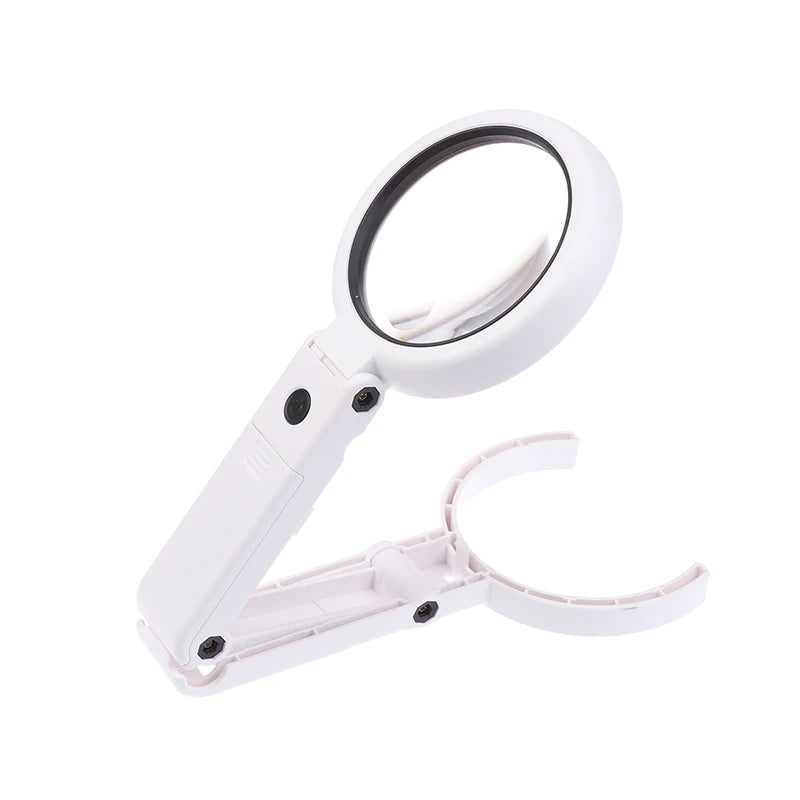 11x 5x Magnifier With 8 LED Light Foldable Handheld Desktop Magnifier For Reading Newspapers Magnifier Repair Tool Qme