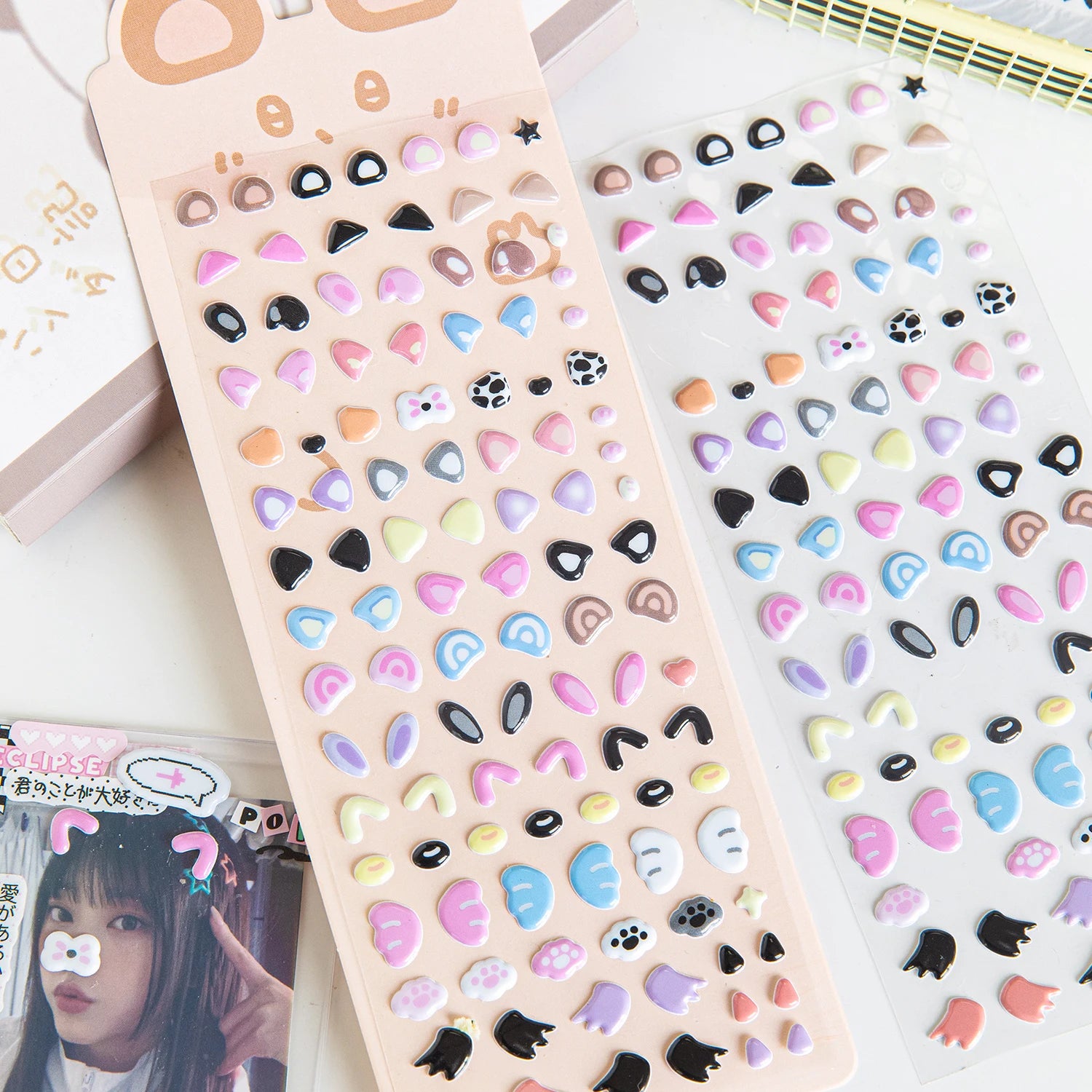 Cartoon Patterns Decorative Stationery Stickers Korean Stationery Scrapbook supplies DIY Diary Album Planner custom sticker Qme
