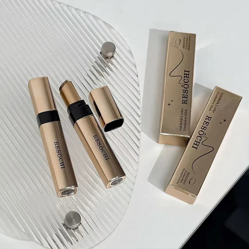 Three Gradient Pearlescent Eye Shadow Stick Water&sweatproof Qme