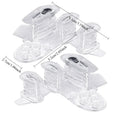 1Pair Toe Splitter Feet Care Bunion Silicone Overlapping Separators Qme Clear