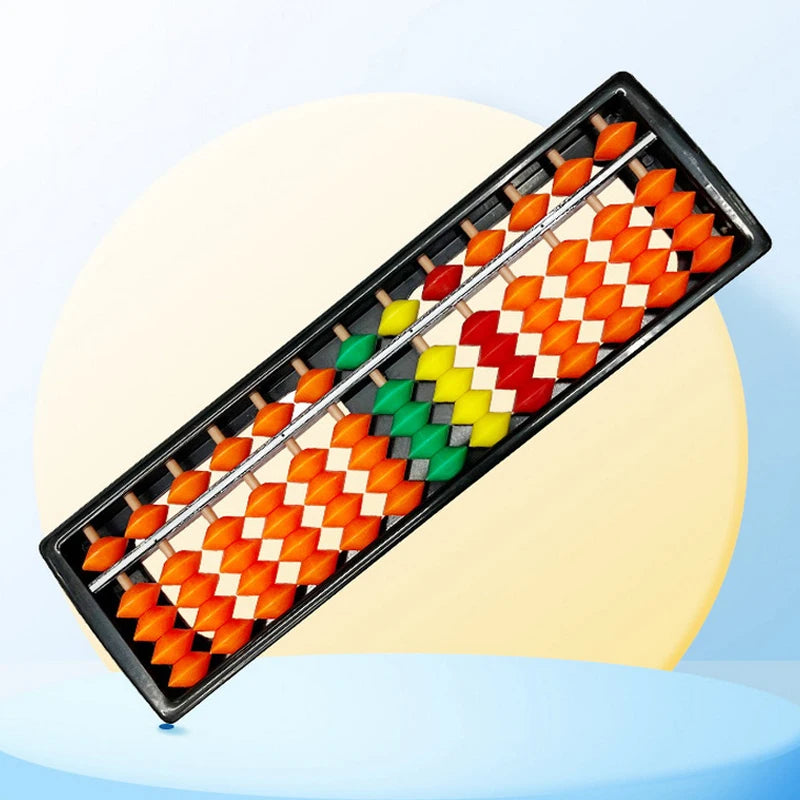 13 Digit Rods Standard Abacus Children's Plastic Soroban Calculator Qme