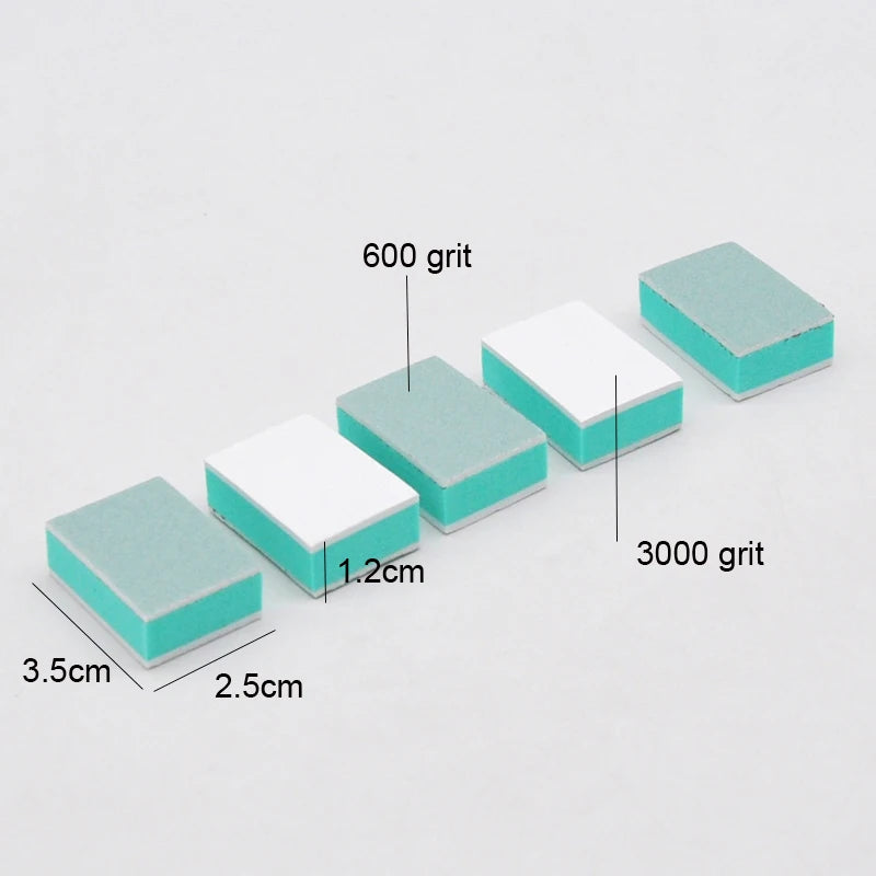 50 Pcs/bag Nail Buffer File Block Double Sided Nail Art Tool UV Gel Polisher Mini Polishing Care Salon Pedicure Manicure Qme