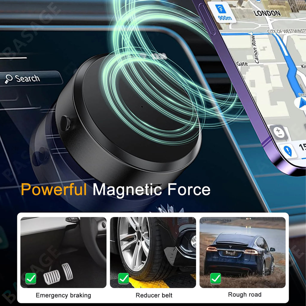Magnetic Mobile Phone Holder, 360°Rotation Magnetic Car Cell Phone Holder, Air Suction Magnetic Car Phone Holder Qme