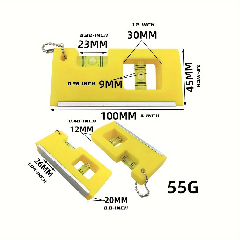 Mini Portable Magnetic Level Gauge Hanging Chain Torpedo Level Ruler With Level Bubble Level Measuring Balance Ruler Qme