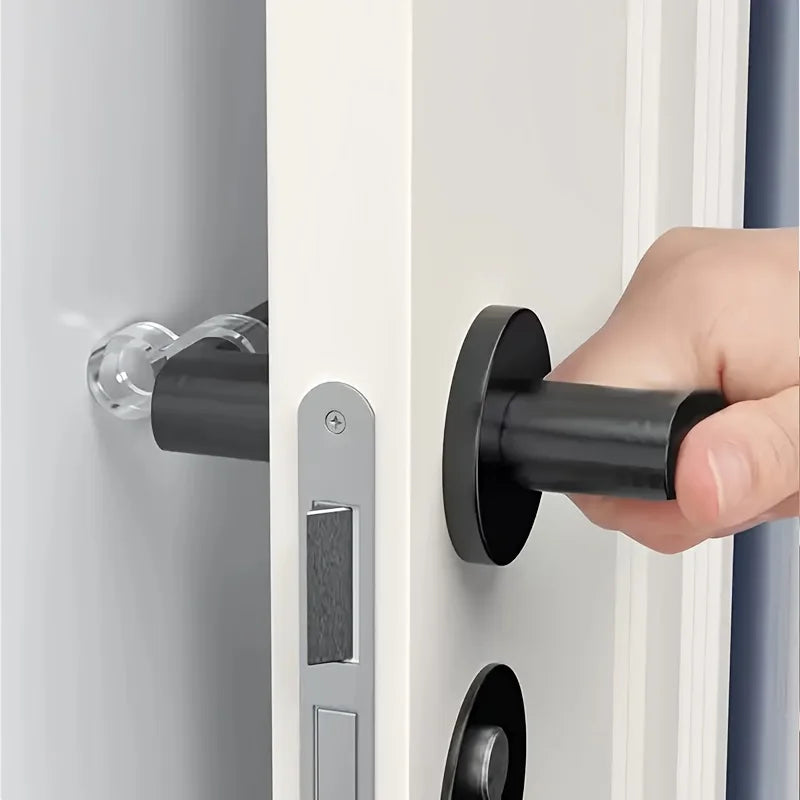 12pcs Door Barrier Protector-Transparent Silicone Door Handle Bumper, Non Adhesive Wall Protection,Suitable for Blocks, Knobs Qme