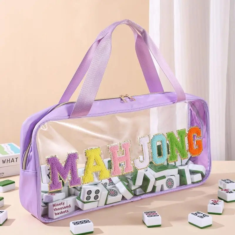 Business Studio Home Travel Adults Teens Mahjong Tile Bag Waterproof Qme