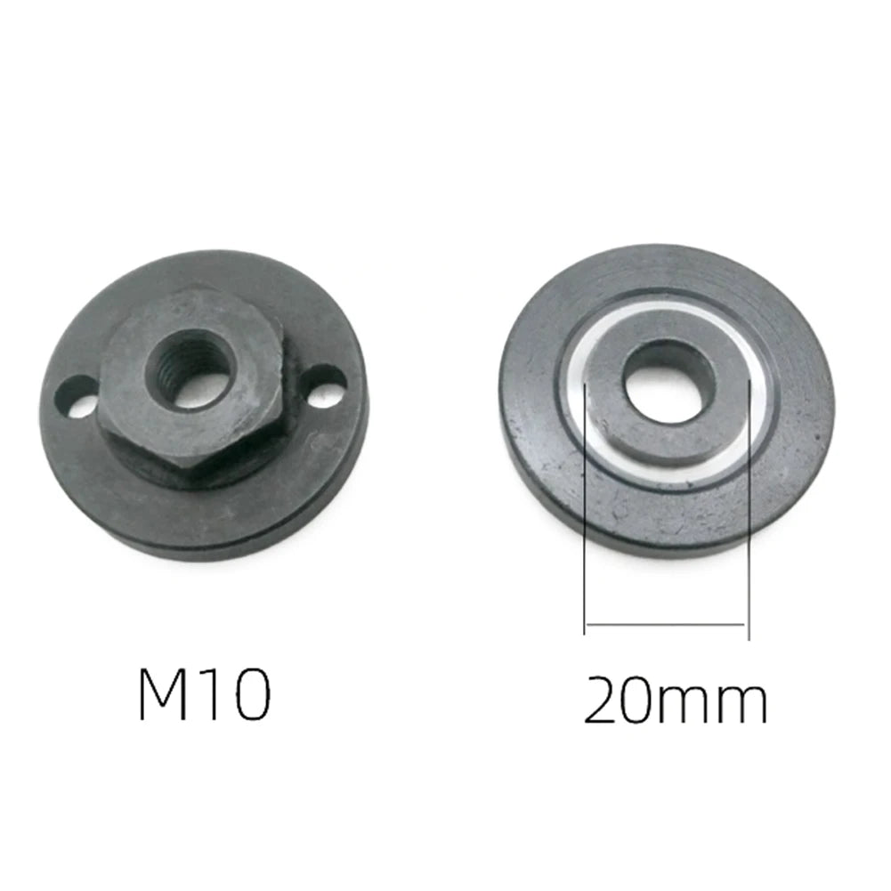 Angle Grinder Inner Outer Flange Nut Set Tool 20/ 22/ 22.2mm Circular Saw Blade Press Plate Suitable For Model 100 Angle Grinder Qme M10 and 20mm