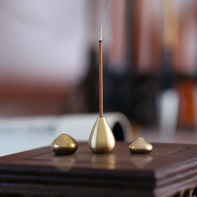 1 Pure Copper Incense Holder Used Sticks Coil Bottles Gourd-shaped Qme