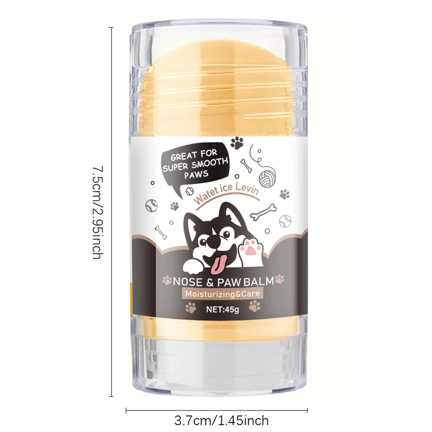 Dog Paw Balm - Lick Safe Snout Soother - Moisturizes, Soothes, and Nourishes Irritated Paw Pads and Nose - Prevents Cracks and Wounds - Dog Paw Balm Contains Wax, Oil, Butter, and Extracts Qme