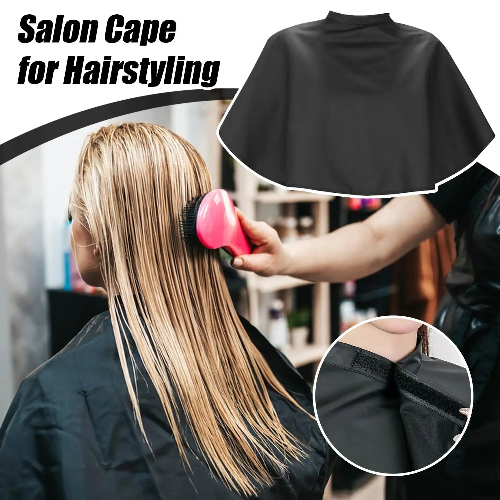 Hair Coloring Cape Professional Short Length Salon Capes Barber Supplies Adjustable Hair Dying Cape Barber Shop Shampoo Cloth Qme