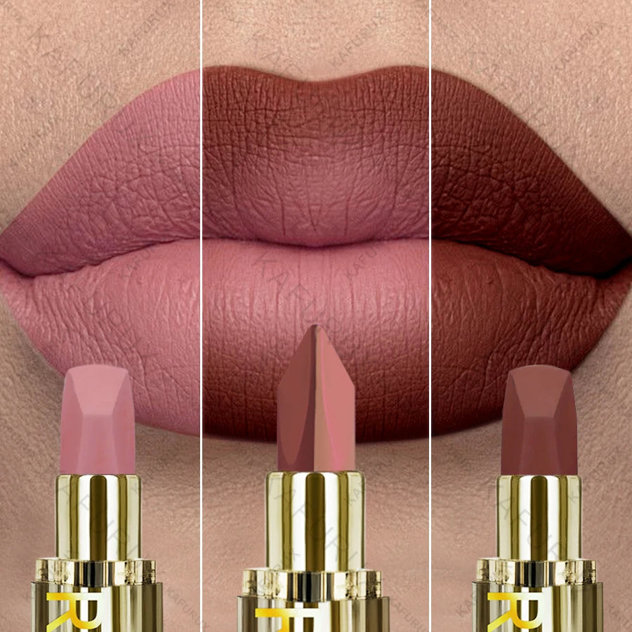 11 Two-tone Lipstick Purple Black Glitter Matte Lipsticks Makeup Easy Qme