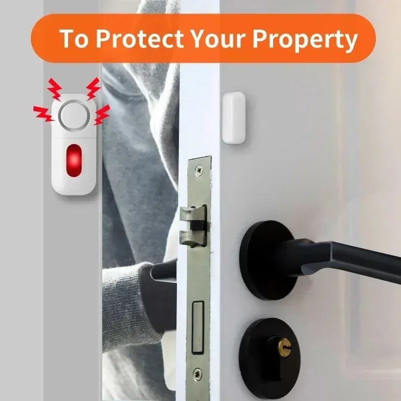 Door Window Sensor Wireless Burglar 130bp Alarm Magnetic Home Longer System Entry Burglar Security Battery Device Safety Alarm Qme