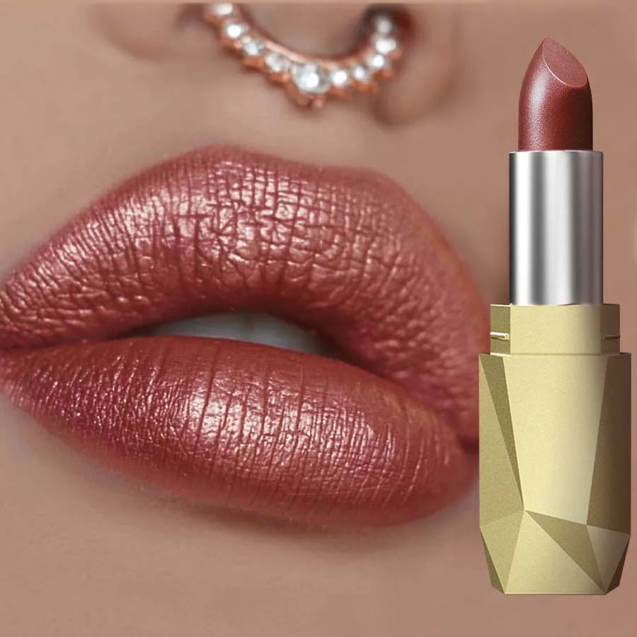 Sexy Glitter Plumping Metallic Lipstick Moisturizer Fruit Lip Oil Qme 112